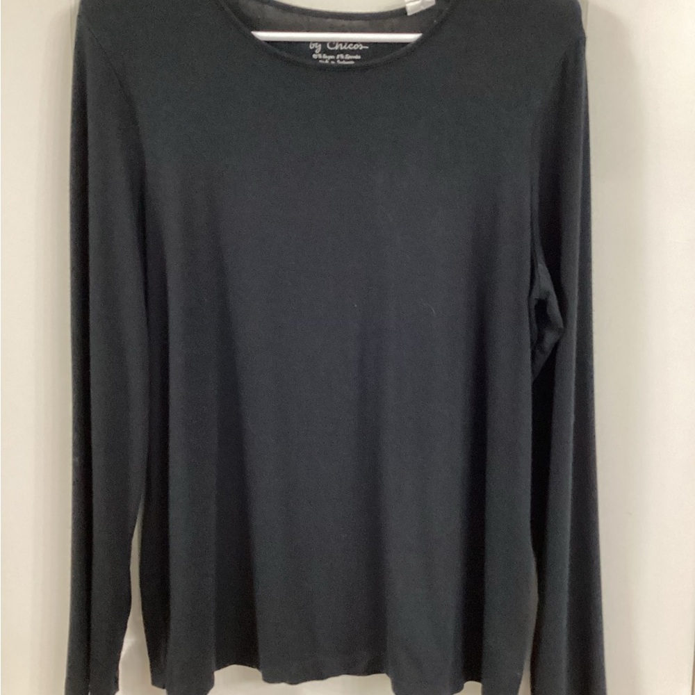 Chico's Black Top Size 2